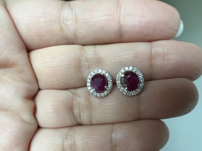 Unheated Ruby Earrings