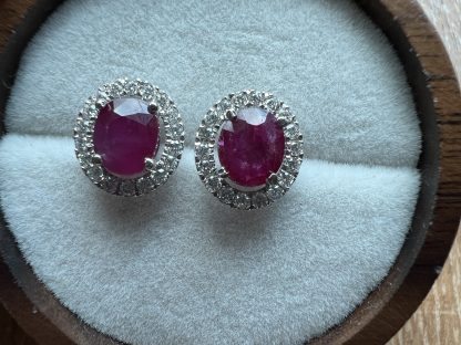 Unheated Ruby Earrings