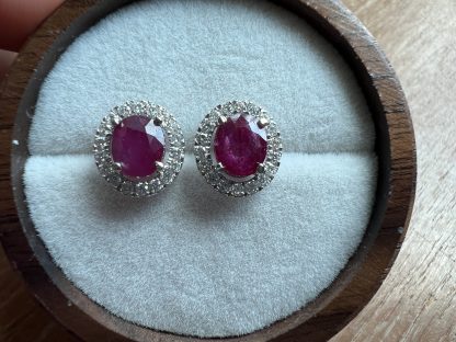 Unheated Ruby Earrings