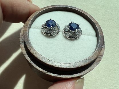 Natural Sapphire earrings