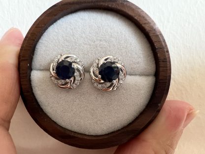 Natural Sapphire earrings