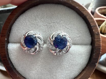 Natural Sapphire earrings