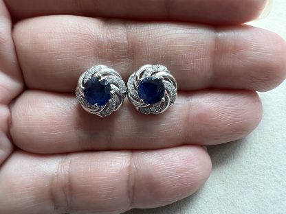 Natural Sapphire earrings