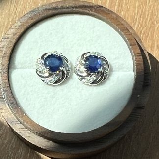 Natural Sapphire earrings