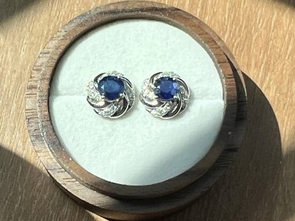 Natural Sapphire earrings