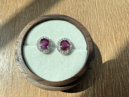 Unheated Ruby Earrings