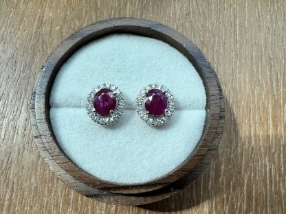 Unheated Ruby Earrings