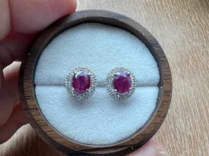 Unheated Ruby Earrings