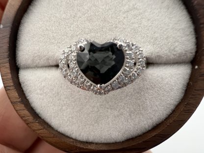 NGI Certified Double heart spinel ring