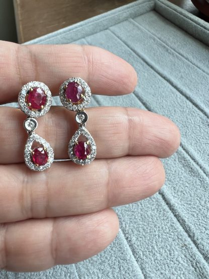 Burmese Ruby Earrings