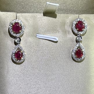 Burmese Ruby Earrings