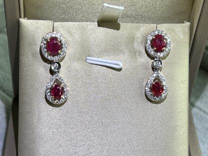 Burmese Ruby Earrings