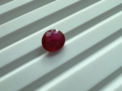 Vivid red unheated ruby