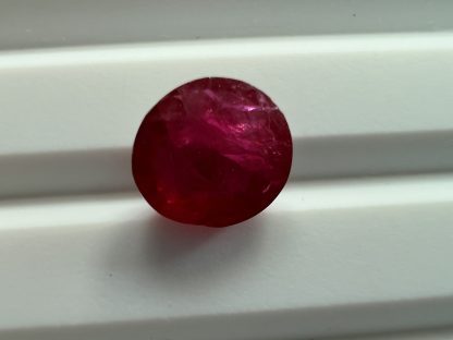 Vivid red unheated ruby