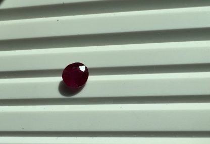 Vivid red unheated ruby