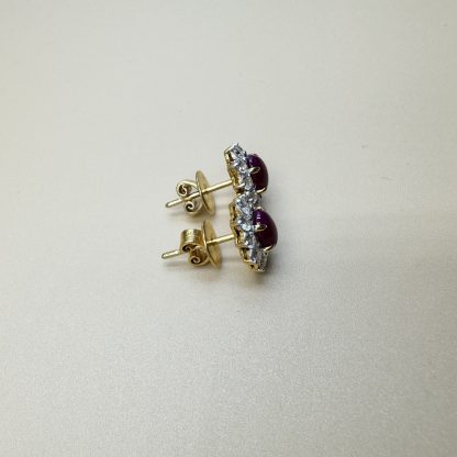 Unheated Ruby Earrings