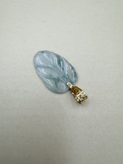 Type A Jadeite Leaf Pendant